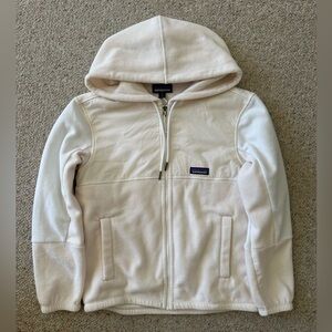 Patagonia Kids' Off-White Fleece Hoodie XS